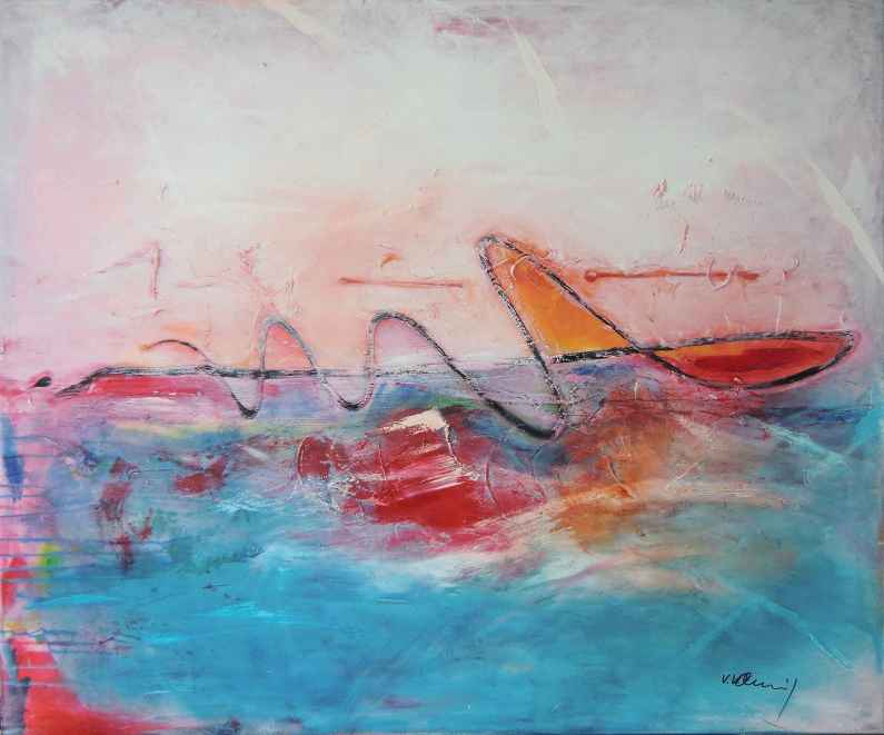 No. 343 Acrylic painting on canvas 100x 120x 4 cm