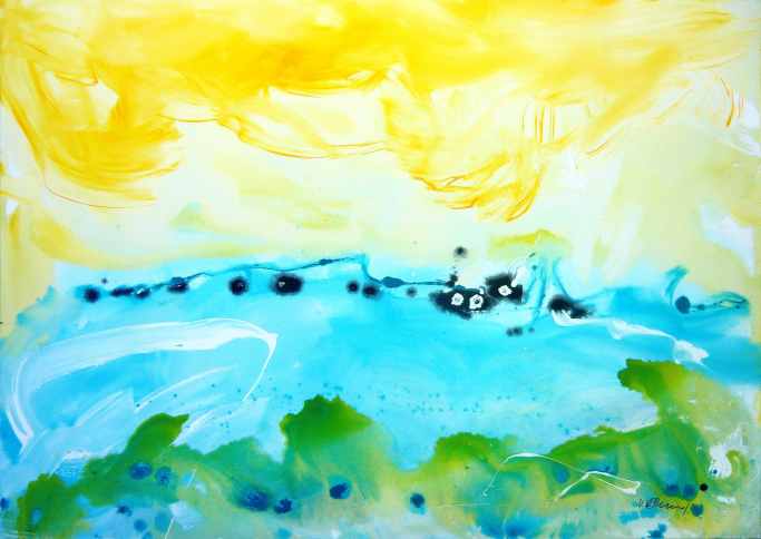 No. 358 Mixed media Acrylic and enamel on canvas 140x 100 cm