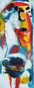No. 363 Acrylic on canvas 100x 40 cm