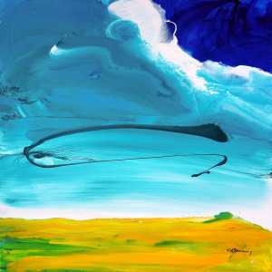 No. 380 Acrylic on canvas 90x 90 cm