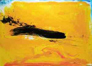 No. 387 Acrylic and marble powder on canvas 100x 140 cm