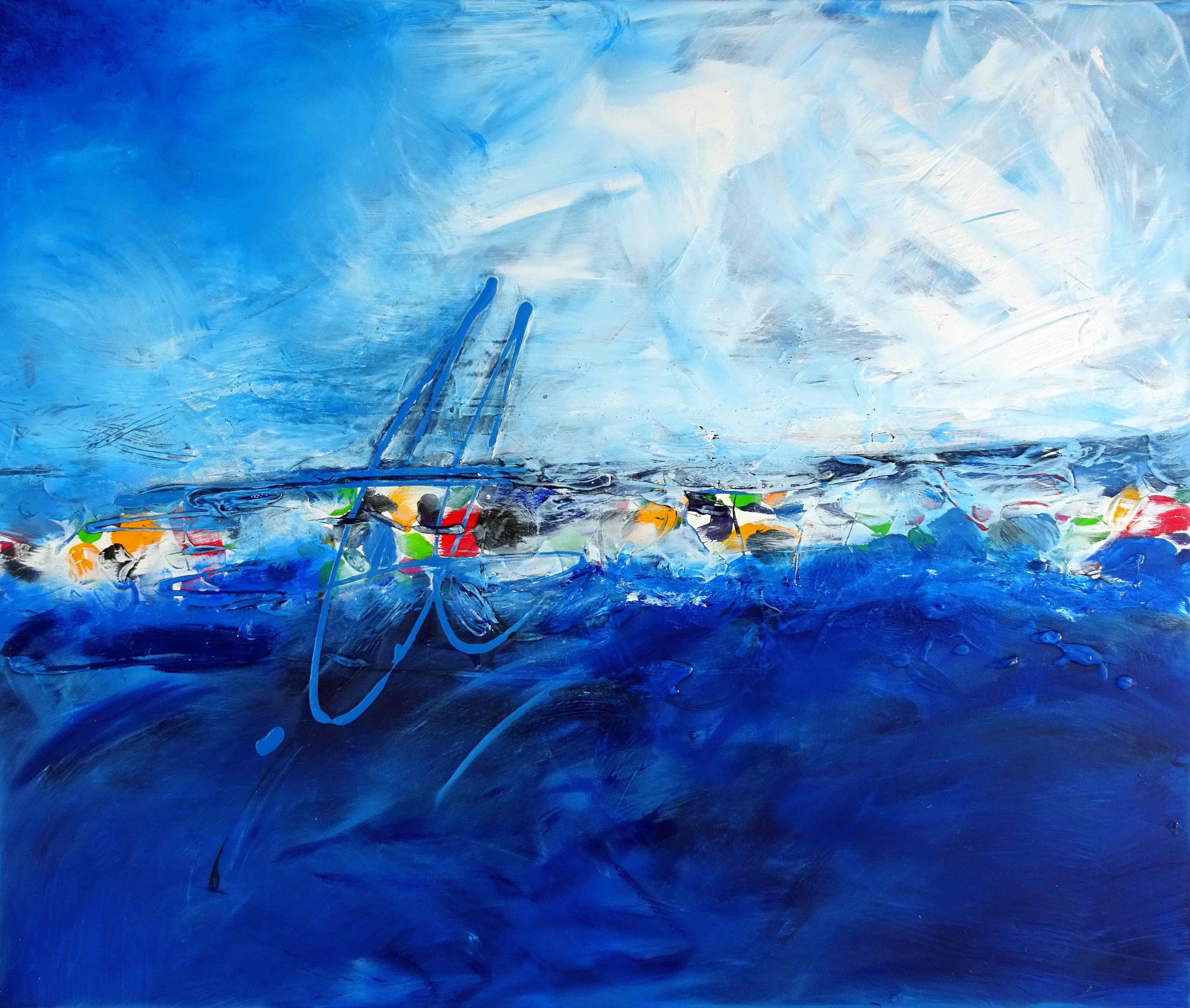 No. 406 Acrylic on canvas 100x 120 cm